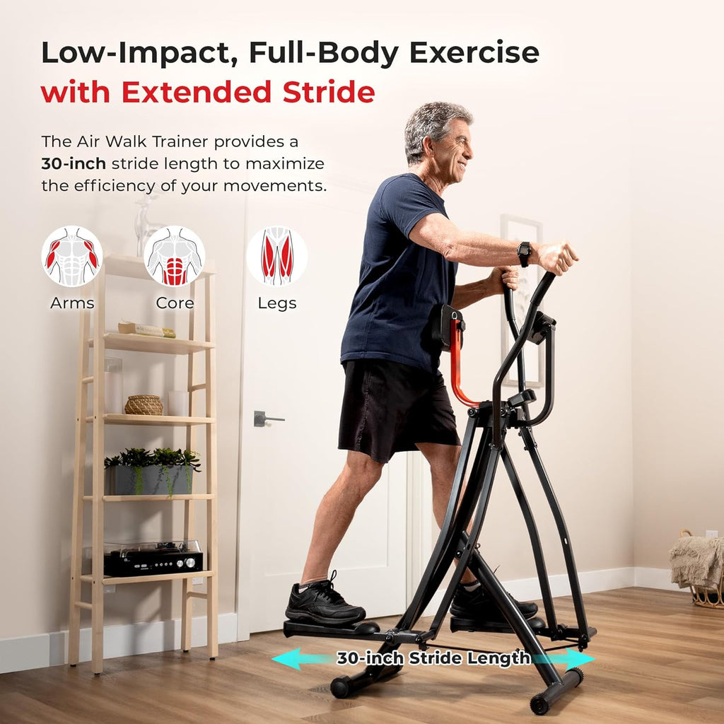 🏃 Foldable Air Walk Elliptical — Full Body Cardio Trainer